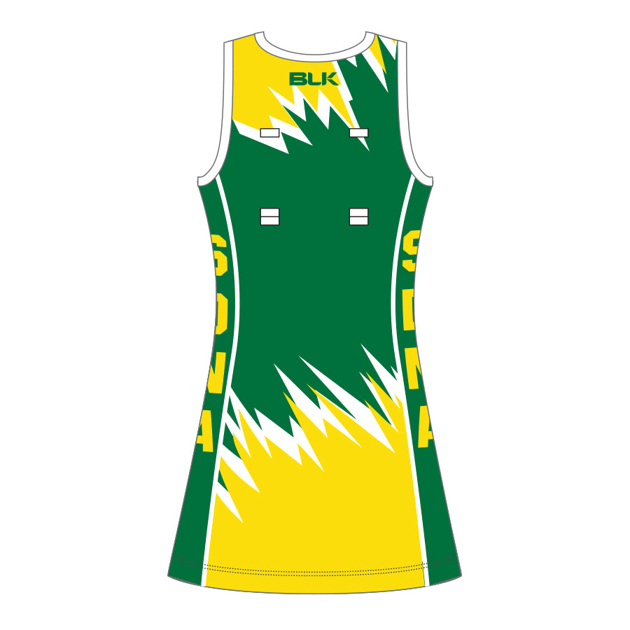 Springvale District Netball Ladies Long Length Dresses BLK Teamwear
